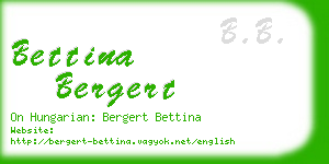 bettina bergert business card
